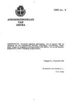 Afkondigingsblad van Aruba 1995 no. 9, DWJZ - Directie Wetgeving en Juridische Zaken