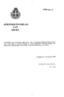 Afkondigingsblad van Aruba 1996 no. 2, DWJZ - Directie Wetgeving en Juridische Zaken