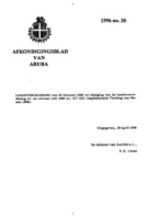 Afkondigingsblad van Aruba 1996 no. 20, DWJZ - Directie Wetgeving en Juridische Zaken