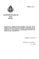 Afkondigingsblad van Aruba 1996 no. 32, DWJZ - Directie Wetgeving en Juridische Zaken