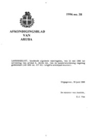 Afkondigingsblad van Aruba 1996 no. 38, DWJZ - Directie Wetgeving en Juridische Zaken