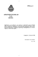Afkondigingsblad van Aruba 1996 no. 4, DWJZ - Directie Wetgeving en Juridische Zaken
