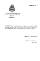 Afkondigingsblad van Aruba 1996 no. 52, DWJZ - Directie Wetgeving en Juridische Zaken