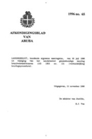 Afkondigingsblad van Aruba 1996 no. 65, DWJZ - Directie Wetgeving en Juridische Zaken