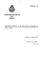 Afkondigingsblad van Aruba 1996 no. 70, DWJZ - Directie Wetgeving en Juridische Zaken