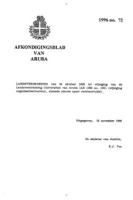 Afkondigingsblad van Aruba 1996 no. 72, DWJZ - Directie Wetgeving en Juridische Zaken
