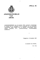 Afkondigingsblad van Aruba 1996 no. 82, DWJZ - Directie Wetgeving en Juridische Zaken