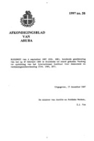 Afkondigingsblad van Aruba 1997 no. 58, DWJZ - Directie Wetgeving en Juridische Zaken