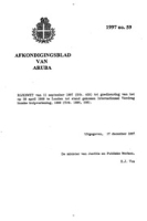 Afkondigingsblad van Aruba 1997 no. 59, DWJZ - Directie Wetgeving en Juridische Zaken