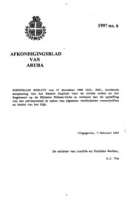 Afkondigingsblad van Aruba 1997 no. 6, DWJZ - Directie Wetgeving en Juridische Zaken