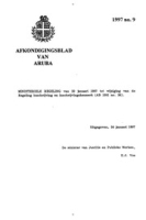 Afkondigingsblad van Aruba 1997 no. 9, DWJZ - Directie Wetgeving en Juridische Zaken