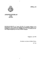 Afkondigingsblad van Aruba 1998 no. 35, DWJZ - Directie Wetgeving en Juridische Zaken