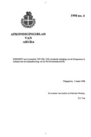 Afkondigingsblad van Aruba 1998 no. 4, DWJZ - Directie Wetgeving en Juridische Zaken
