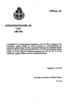 Afkondigingsblad van Aruba 1998 no. 41, DWJZ - Directie Wetgeving en Juridische Zaken