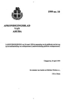 Afkondigingsblad van Aruba 1999 no. 10, DWJZ - Directie Wetgeving en Juridische Zaken