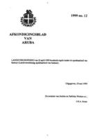 Afkondigingsblad van Aruba 1999 no. 12, DWJZ - Directie Wetgeving en Juridische Zaken