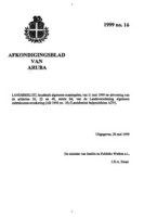 Afkondigingsblad van Aruba 1999 no. 16, DWJZ - Directie Wetgeving en Juridische Zaken