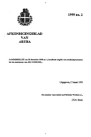 Afkondigingsblad van Aruba 1999 no. 2, DWJZ - Directie Wetgeving en Juridische Zaken