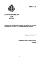 Afkondigingsblad van Aruba 1999 no. 30, DWJZ - Directie Wetgeving en Juridische Zaken