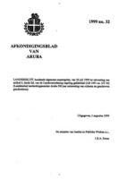 Afkondigingsblad van Aruba 1999 no. 32, DWJZ - Directie Wetgeving en Juridische Zaken