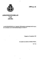Afkondigingsblad van Aruba 1999 no. 42, DWJZ - Directie Wetgeving en Juridische Zaken