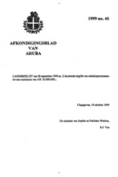 Afkondigingsblad van Aruba 1999 no. 45, DWJZ - Directie Wetgeving en Juridische Zaken