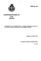 Afkondigingsblad van Aruba 1999 no. 46, DWJZ - Directie Wetgeving en Juridische Zaken