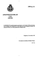 Afkondigingsblad van Aruba 1999 no. 51, DWJZ - Directie Wetgeving en Juridische Zaken