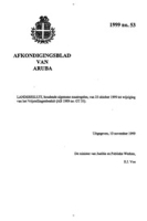 Afkondigingsblad van Aruba 1999 no. 53, DWJZ - Directie Wetgeving en Juridische Zaken