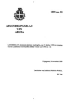 Afkondigingsblad van Aruba 1999 no. 55, DWJZ - Directie Wetgeving en Juridische Zaken