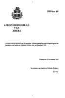Afkondigingsblad van Aruba 1999 no. 69, DWJZ - Directie Wetgeving en Juridische Zaken