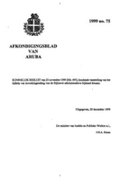 Afkondigingsblad van Aruba 1999 no. 75, DWJZ - Directie Wetgeving en Juridische Zaken