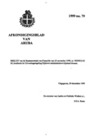 Afkondigingsblad van Aruba 1999 no. 79, DWJZ - Directie Wetgeving en Juridische Zaken