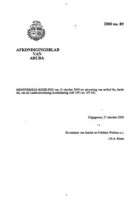 Afkondigingsblad van Aruba 2000 no. 89, DWJZ - Directie Wetgeving en Juridische Zaken