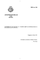 Afkondigingsblad van Aruba 2001 no. 104, DWJZ - Directie Wetgeving en Juridische Zaken