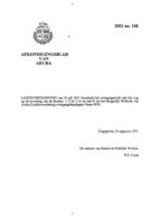Afkondigingsblad van Aruba 2001 no. 108, DWJZ - Directie Wetgeving en Juridische Zaken