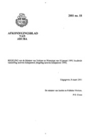 Afkondigingsblad van Aruba 2001 no. 18, DWJZ - Directie Wetgeving en Juridische Zaken