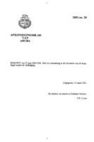 Afkondigingsblad van Aruba 2001 no. 30, DWJZ - Directie Wetgeving en Juridische Zaken