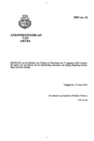 Afkondigingsblad van Aruba 2001 no. 36, DWJZ - Directie Wetgeving en Juridische Zaken