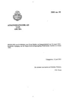 Afkondigingsblad van Aruba 2001 no. 95, DWJZ - Directie Wetgeving en Juridische Zaken