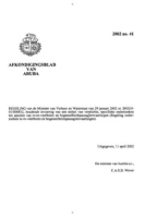 Afkondigingsblad van Aruba 2002 no. 41, DWJZ - Directie Wetgeving en Juridische Zaken