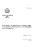 Afkondigingsblad van Aruba 2002 no. 52, DWJZ - Directie Wetgeving en Juridische Zaken