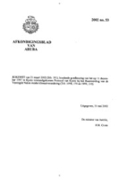 Afkondigingsblad van Aruba 2002 no. 53, DWJZ - Directie Wetgeving en Juridische Zaken