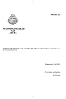 Afkondigingsblad van Aruba 2002 no. 55, DWJZ - Directie Wetgeving en Juridische Zaken