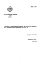 Afkondigingsblad van Aruba 2002 no. 59, DWJZ - Directie Wetgeving en Juridische Zaken