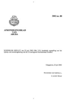 Afkondigingsblad van Aruba 2002 no. 80, DWJZ - Directie Wetgeving en Juridische Zaken