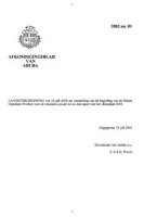 Afkondigingsblad van Aruba 2002 no. 81, DWJZ - Directie Wetgeving en Juridische Zaken