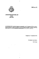 Afkondigingsblad van Aruba 2002 no. 91, DWJZ - Directie Wetgeving en Juridische Zaken