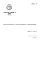 Afkondigingsblad van Aruba 2003 no. 18, DWJZ - Directie Wetgeving en Juridische Zaken