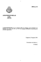Afkondigingsblad van Aruba 2004 no. 52, DWJZ - Directie Wetgeving en Juridische Zaken